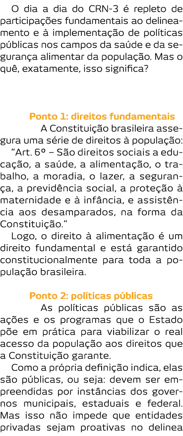 O dia a dia do CRN-3   repleto de participa  es fundamentais ao delineamento e   implementa  o de pol ticas p blicas    