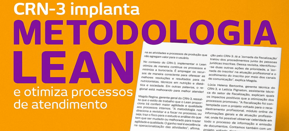 CRN-3 implanta metodologia Lean e otimiza processos de atendimento