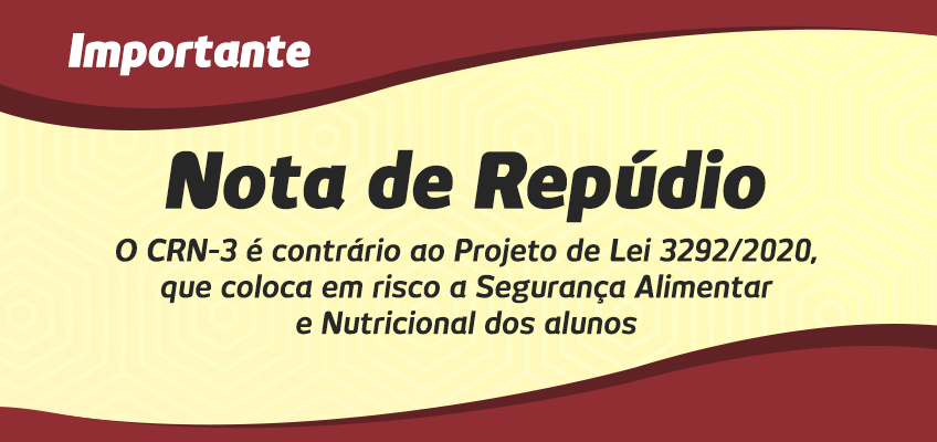 Nota de Repúdio: Projeto de Lei 3292/2020