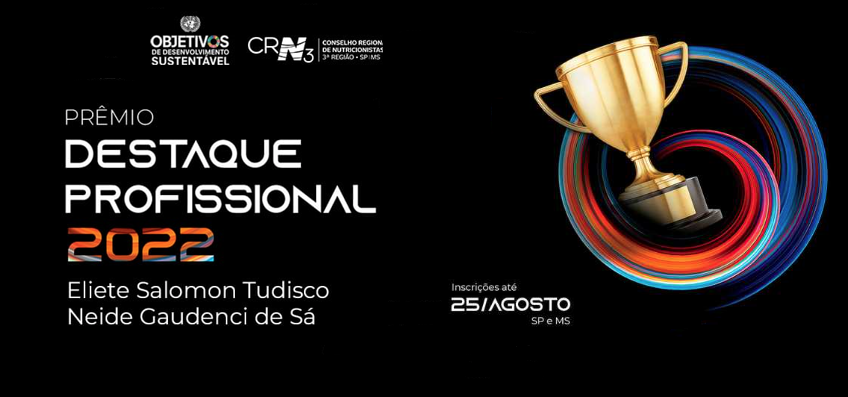 Abertas as inscrições para o Destaque Profissional 2022 do CRN-3