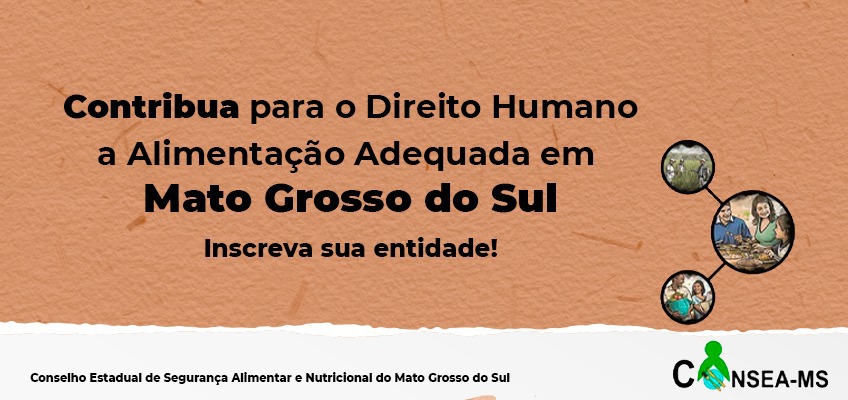 Inscrições abertas para conselheiro do Consea/MS
