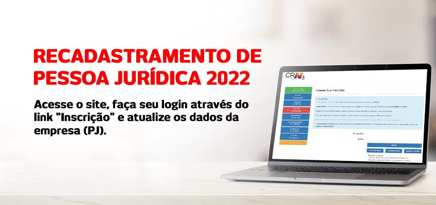 Começa hoje o Recadastramento Anual de Pessoa Jurídica 2022