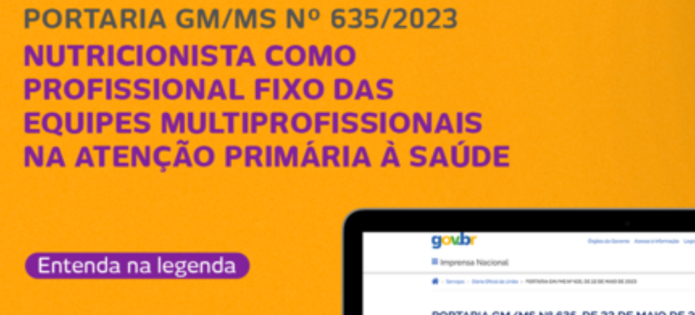 Inclusão do nutricionista como profissional fixo das equipes multiprofissionais.
